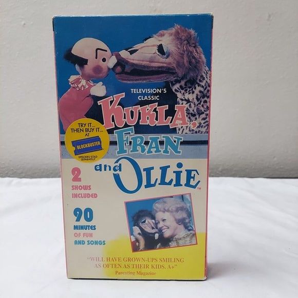 Kukla, Fran and Ollie - Get on the Dragon Wagon + Kukla Discovers America VHS - Picture 1 of 6